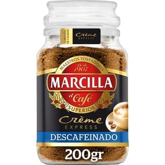 Café soluble descafeinado Creme Express frasco 200 g -