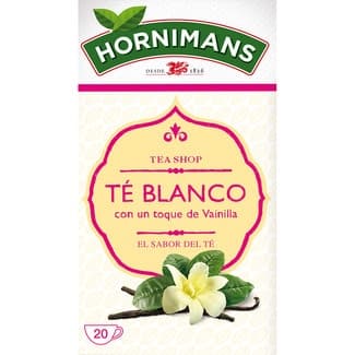 Té blanco con un toque de vainilla estuche 20 bolsitas -