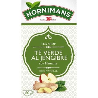Té verde al jengibre con manzana estuche 20 bolsitas -
