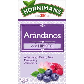 Infusión de arándanos, hibisco, rosa mosqueta y zarzamora estuche 20 bolsitas -