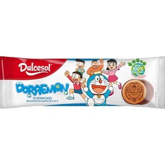 Doraemon doracaos bizcochos rellenos de chocolate envasados de 2 en 2 paquete 180 g -