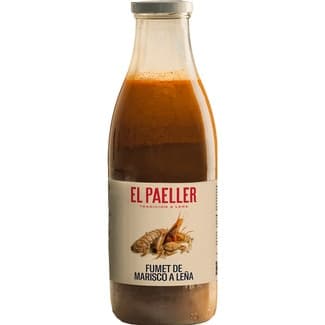 Caldo fumet de marisco a la leña botella 950 ml -