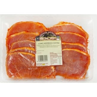 Lomo adobado extra de cerdo sin gluten bandeja 400 g -