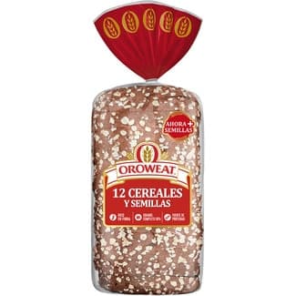 Pan de molde 12 cereales y semillas bolsa 550 g -