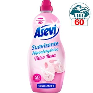 Suavizante concentrado hipoalergénico Talco Rosa botella 60 dosis -