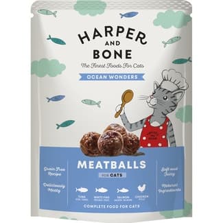Comida húmeda para gatos en albóndigas con pescado Grain Free sobre 85 g -
