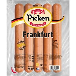 Salchichas Frankfurt cocidas y ahumadas de cerdo 5 piezas envase 250 g sin gluten -