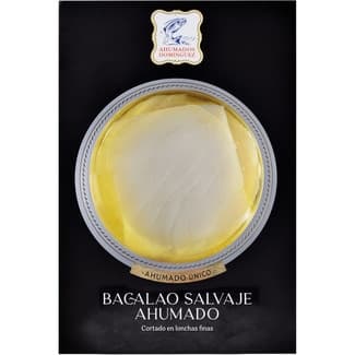 Bacalao salvaje ahumado en lonchas finas envase 130 g -
