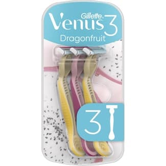 Maquinilla depilatoria desechable Dragonfruit blister 3 unidades -