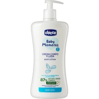 Crema corporal infantil Baby Moments con leche de almendras dosificador 500 ml -