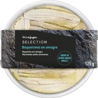 Boquerones en vinagre tarrina 125 g neto escurrido -