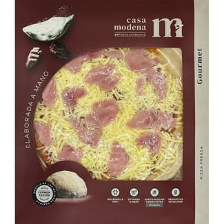 Pizza de jamón y queso Exclusiva de El Corte Inglés envase 395 g -