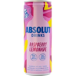 Vodka con limonada de frambuesa lata 25 cl -