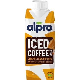 Bebida vegetal de soja con café y caramelo envase 250 ml -