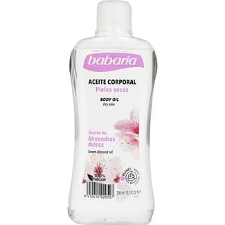 Aceite corporal almendras dulces frasco 300 ml para pieles secas -