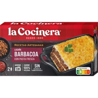 Lasaña barbacoa 2 raciones estuche 500 g -