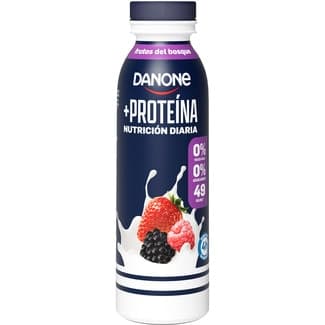 Protein yogur líquido con proteínas con frutos rojos desnatado 0% m.g 0% azúcares añadidos botella 270 ml -