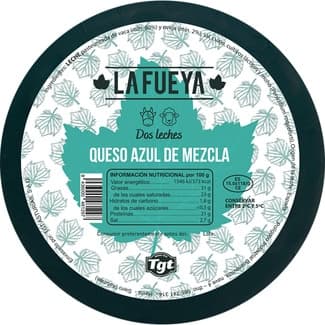 Dos Leches queso azul mezcla elaborado con leche pasteurizada peso aproximado pieza 2,5 kg -