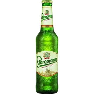 Cerveza rubia checa tipo Pilsner botella 33 cl -
