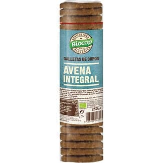Galleta copos de avena integral ecológica unidad 250 g -