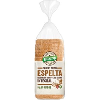 Pan de molde de trigo espelta integral ecológico bolsa 400 g -