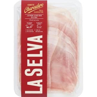 Corte Charcutero jamón cocido extra en lonchas sin gluten sin lactosa envase 90 g -