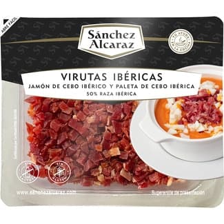 Virutas ibéricas sin gluten sin lactosa envase 100 g jamón de cebo ibérico y paleta de cebo ibérica 50% raza ibérica -