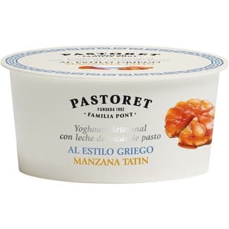 Yogur griego azucarado con manzana con leche de vacas de pasto sin gluten envase 150 g -