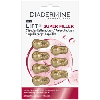 Lift + cápsulas super rellenador acción alisante de rostro y cuello caja 7 ampollas -