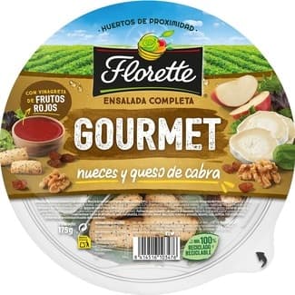 Ensalada Completa Gourmet con nueces y queso de cabra tarrina 175 g -
