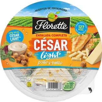Ensalada Completa César light con pollo y queso tarrina 200 g -