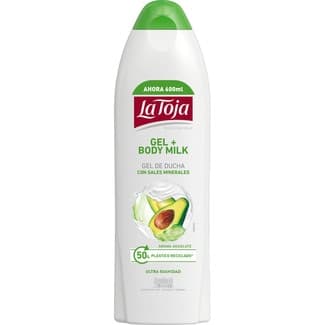 Gel de baño Hidrotermal gel + body milk con sales minerales aroma aguacate Ultra Suavidad botella 600 ml -