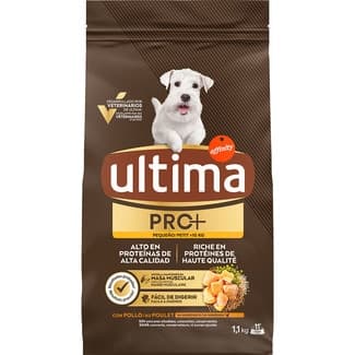 Pro+ pienso para perros adultos minis con pollo bolsa 1,1 kg -