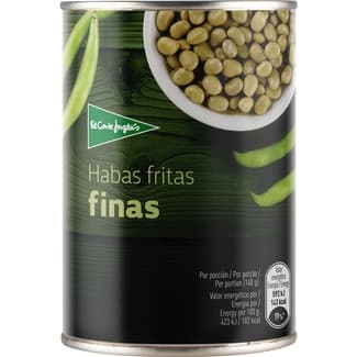 Habas extrafinas en aceite de oliva virgen lata 290 g neto escurrido -
