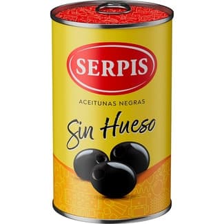 Aceituna negras cacereñas sin hueso lata 130 g neto escurrido -