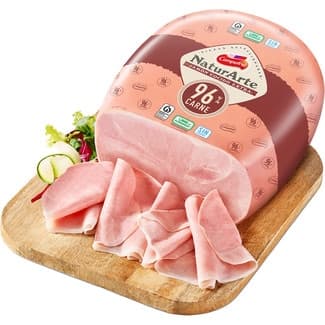 NaturArte jamón cocido extra asado y ahumado natural en horno de leña -