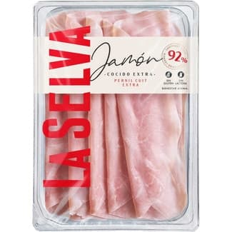 Jamón cocido extra en lonchas sin gluten sin lactosa envase 100 g -