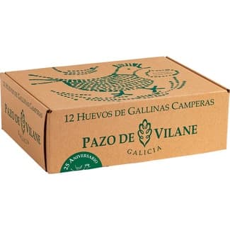 Huevos camperos morenos estuche 12 unidades calibres diferentes -