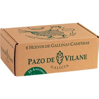 Huevos camperos morenos estuche 6 unidades calibres diferentes -