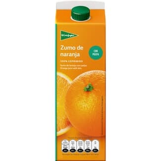 Zumo de naranja con pulpa exprimido brik 1 l -