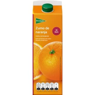 Zumo de naranja sin pulpa exprimido brik 1 l -