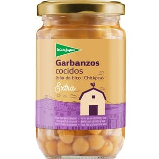 Garbanzos cocidos al natural frasco 200 g -