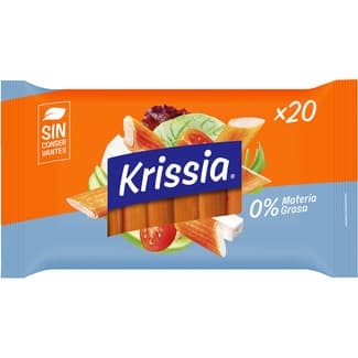 Surimi en barritas 0% materia grasa sin gluten y sin lactosa 20 unidades estuche 300 g -