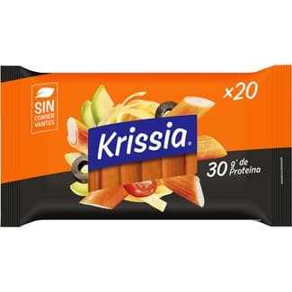 Surimi en barritas con proteína sin gluten y sin lactosa 20 unidades estuche 300 g -