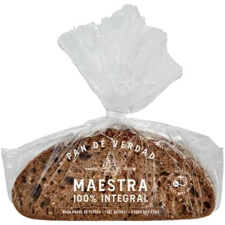 Pan de hogaza de masa madre 100% integral bolsa 450 g -