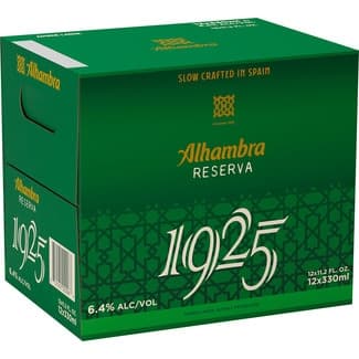 Cerveza rubia extra pack 12 botellas 33 cl -
