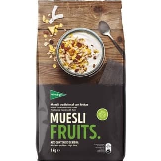 Muesli tradicional con frutas bolsa 1 kg -