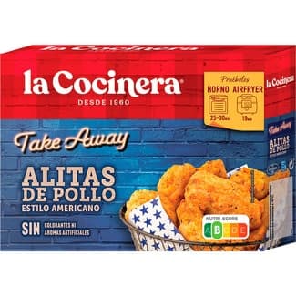 Take away alitas de pollo al estilo americano envase 400 g -