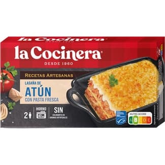 Lasaña de atún 2 raciones estuche 500 g -