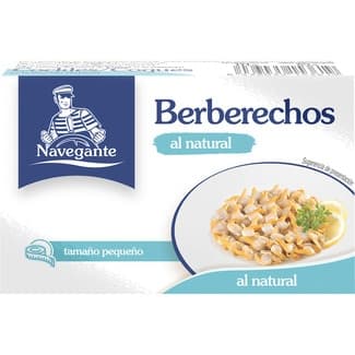 Berberechos al natural pequeños lata 63 g neto escurrido -